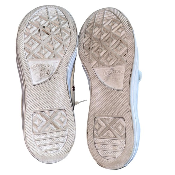 Converse Chuck Taylor All‎ Star Unisex M/12 W/14 Cream Heart Lined Shoes 163283C - Picture 7 of 9